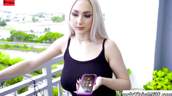Naughty Stepmom Teaches Young Blonde How to Please Her Older Man
