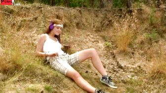 You Wont Believe What Happens When She Lets Loose Anouks Wild Outdoor Escapade!