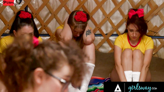 Girlsway Camp Orgy - Hot Teenage Counselor Group Sex Party
