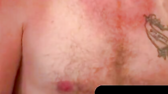 Massive Load ejaculates massive wad of semen during frenzied masturbation session