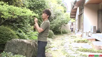 Big Tit mom Rie Tachikawa tries young penis into her furry