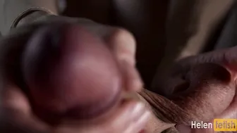 Slow Motion Egg Bdsm Scrotum Blowing and Huge Dick Fellatio to Cum