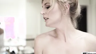 Milf cheats with a help of her reluctant stepson