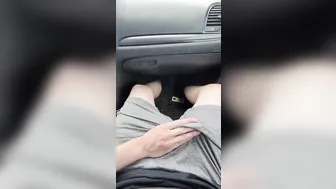 outside vehicle hand job and creampie into mouth oral sex