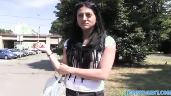 HornyAgent Fucking inside the woods with a african haired woman