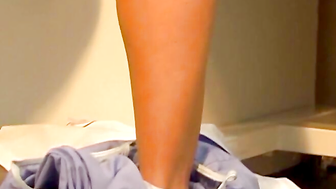 Stealing the spotlight! Spicy Nurse Zara shows off her seductive curves in a scorching sex tease at the hospital, where the lines between duty and lust blur