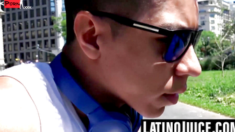 Steamy Latino Stud Spreads Thick Cock, Deepthroat Fierce Cum in POV Lust