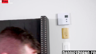 Stepson Sucks Fathers Thick Cock Dry Before Riding Juicy Pussy Bare
