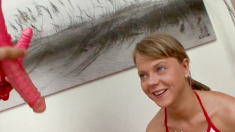 Petite Vixen's Teeny-Tinys Small Pussy Stretched By Huge Dick
