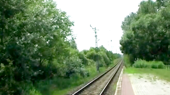 Allisa's Wild West Adventure - Redhead Babe Goes On A Steam Train Journey