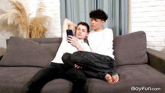 Twink Threesome Nils Larsen and Andrew Lepys Steamy Ass Worship