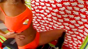 Fitness Studio Fun with Hot Babe - FitBabesVR (Virtual Reality). Full VR Video on Babevr com!