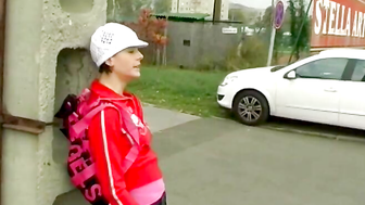 Inge gets her ass fucked at the gym