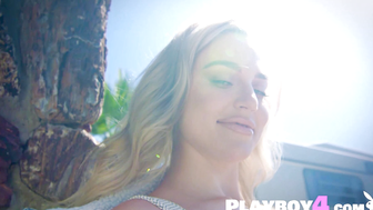 Blonde Bombshell Voluptuous curves and juicy assets on full display