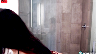 Nia Bleus Steamy Shower Seduction