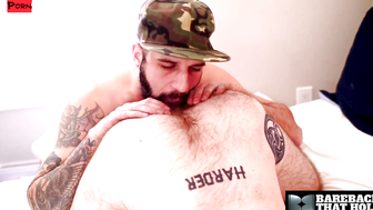 BAREBACK THAT HOLE - Raw Anal Action Between Hunks Jeremy Feist And Rodney Davis