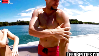 "Teen Beach Vacation - Natural Teens Ride Big Dick On The Shores"