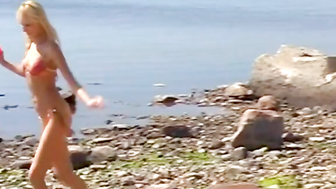 "Lesbians Unleashed - Sun-Kissed Passion On The Beach"