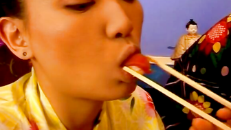 Asian Erotic Triple Play - Passionate Threesome With Two Babes And A Guy