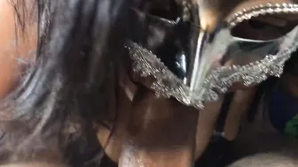 Hottie housewife blowing penis