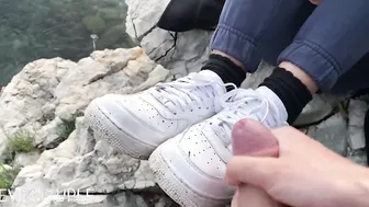 I Get Goosebumps While He Banged Me into Outdoors Facial on Nike