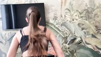 Tiny Goddess Takes a Big Penis Heterosexual into her Gaped Asshole