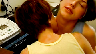 Midlife Crisis Sexaged Coworkers Let Loose in Lesbian Cybersex Saga