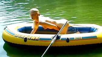SunKissed Debbie Gets Down to Business in Her Cozy Little Boat