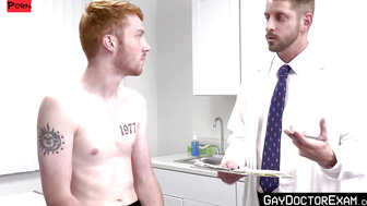 "Redheaded Patient Gets Libidio Boost From Doctor's Hard Bang - Red Head Pornstar Fucked By Older Man"