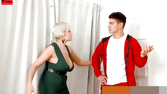 Curvy Cutie Wicky Meets Petite Princess Diana Rius for a Steamy Threeway Anal Adventure at the Luxe Boutique