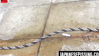 Sakuras Secret Seduction Breathtaking Brunettes Peeing Alone in Tokyos Hidden Alleys