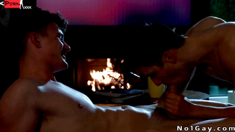 Senior gentlemens lustful night with handsome, older roommates