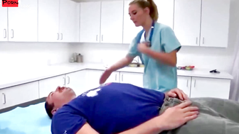 Sultry Blonde Bombshell Seduces Stud with Sizzling Oral Skills