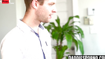 Stepping Up Tattooed Daddy Takes Scrappy Stepsons Ass In JawDropping Bareback Anal Intercourse