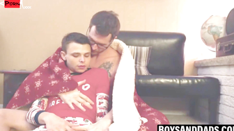 Big Daddys Slick Moves Fit Young Stud Takes CumFilled Ride