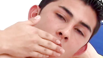 Sizzling Latino Stud Oscar Unleashes His Raw Power