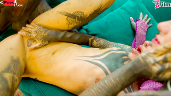 Vintage Charm Tattooed Temptress Nahluu Unveils Her Passion