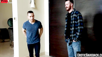 Three Hunks Share Intense Anal Pleasure in Threesome