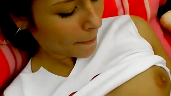"Sexy Blonde Bombshell Gets Fucked While Doing Laundry"