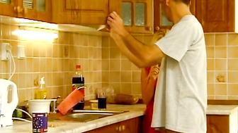 "Dominican Hottie Gets A Steamy Kitchen Fuck"