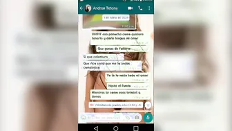 Andrea is a friend from work we talk on WhatsApp and I