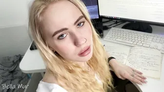 Erotic college girl is ready to do anything to earn a