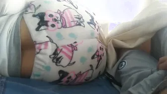 I let my son sleep with me take the opportunity
