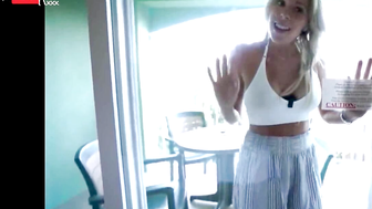 "Hot Blonde Teen Gives A Wild Outdoor Fuck On The Balcony"