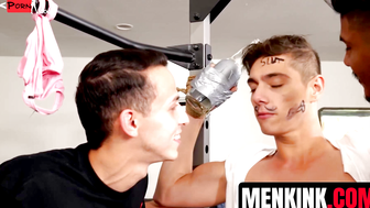 "Double Penetration Threesome - Bound Slut Sandra Shine Gets Stuffed By Two Hunks"