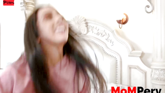 "Step-Mother's Slutty Daughter Riding StepSon In A Steamy Bathroom"