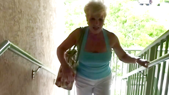 Hot Milf Cheating On Hubby with Stranger in Hotel Room - Old Man Fucks Young Blonde!