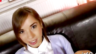 "Teen Babe Tina Hottie Rides A Big Dick In POV Style"