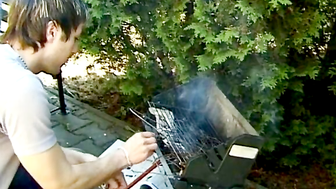 Jana gets fucked in the garden