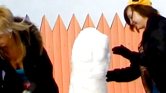 "Snowflake Lesbians - Girl-on-girl Snowball Fight Turns Sexual"